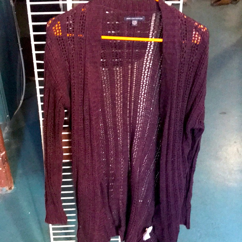 Maroon cardigan- small
